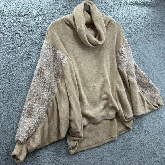 Gimmics Women's Small Turtleneck Pullover Large Sleeves‎ Comfortable - Picture 6 of 11